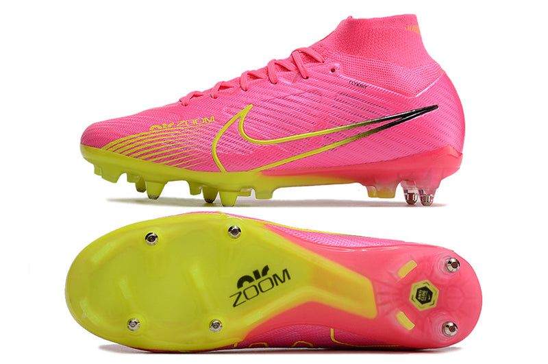 BOTA DE FUTBOL NIKE MERCURIAL AIR ZOOM SG ELITE - ROSA