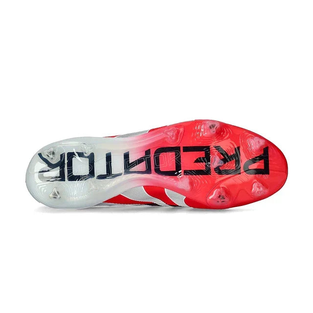 BOTA DE FUTBOL ADIDAS PREDATOR TONGUE FG ELITE - ROJO/BLANCO